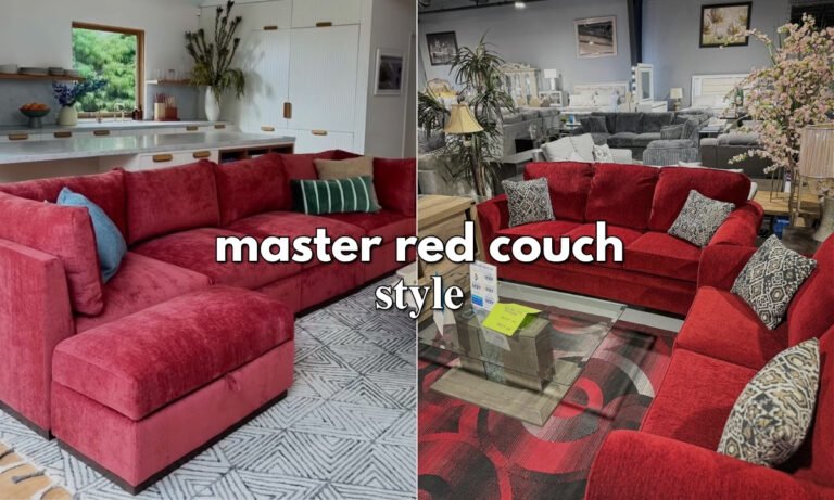 How to Style a Red Couch: 22 Living Room Ideas for 2025