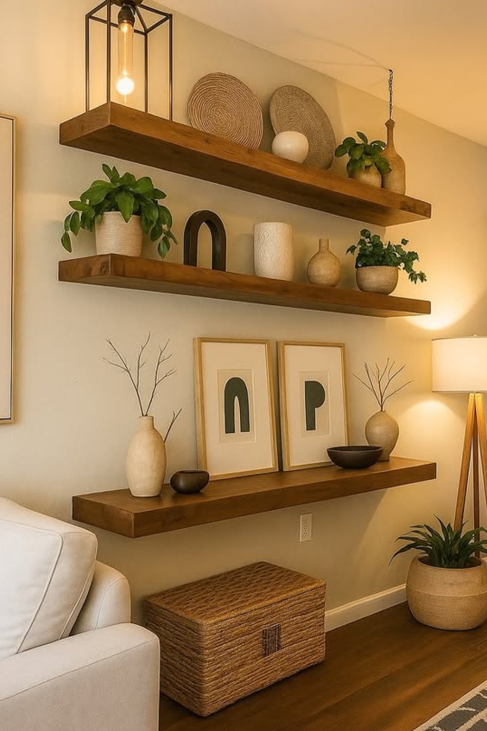 How To Style Living Room Floating Shelves – Styli Casa