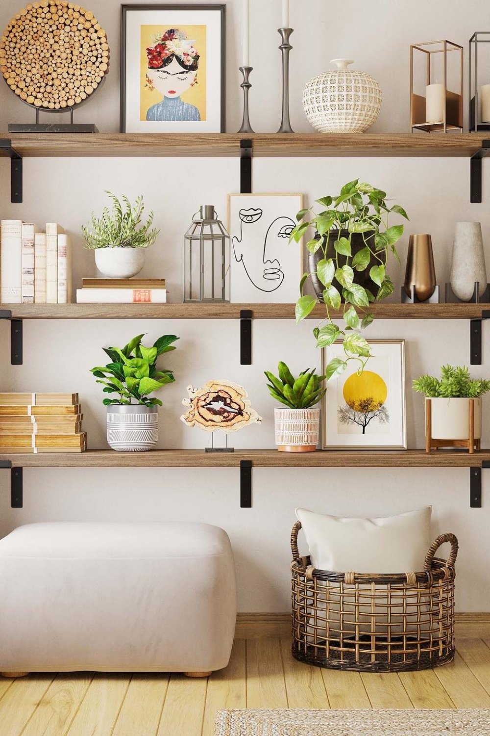 How To Style Living Room Floating Shelves – Styli Casa