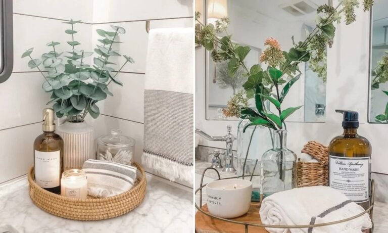 How to Style a Bathroom Tray for a Clean and Luxury Look